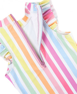 Rainbow Dream Stripe Flutter One Piece