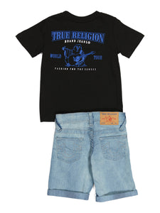 Boy Denim Shorts Set